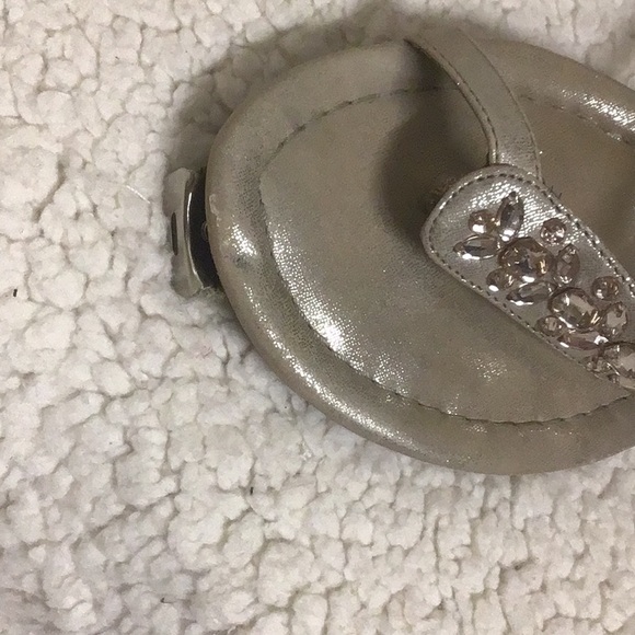 NEW YORK TRANSIT GOLD BLING SANDALS 6 - Picture 8 of 10